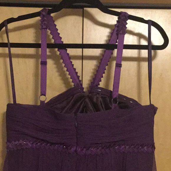 - BCBGmaxazria two tone chiffon pleated grap… - Picture 4 of 13